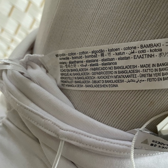 New Zara White Ruched Bodysuit - Picture 6 of 6